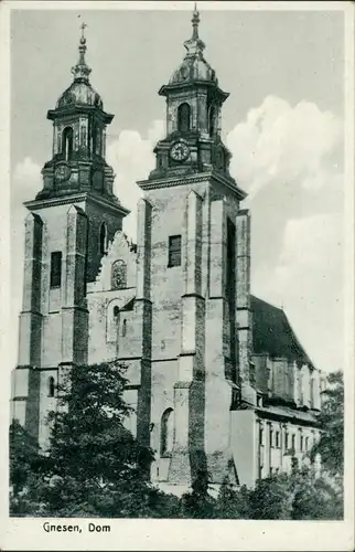 Postcard Gnesen Gniezno Dom 1940