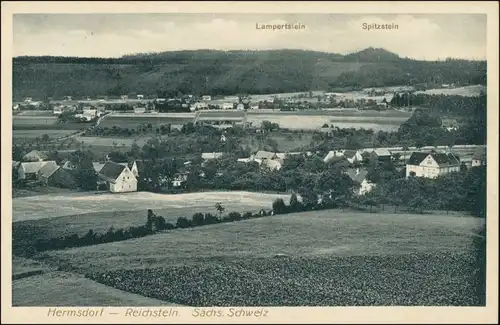 Ansichtskarte Hermsdorf (Ost-Erzgebirge) Stadt - Reichstein 1934