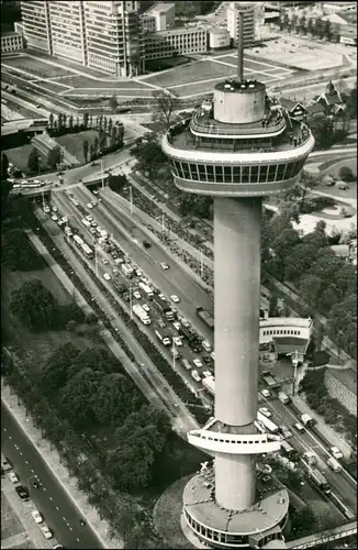 Postkaart Rotterdam Rotterdam Luftbild Stadt und Euromast 1965