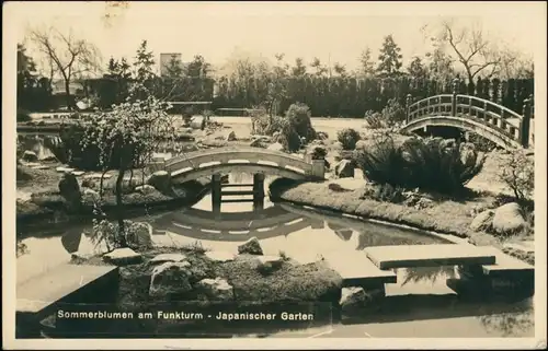 Charlottenburg-Berlin Funkturm - japanischer Garten 1934 Privatfoto