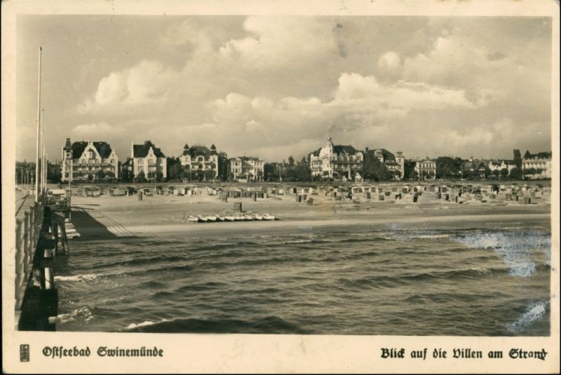 Postcard Swinemünde Świnoujście Promenade - Osternothafen 1934 Nr. 154791 - oldthing ...