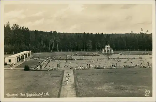 Ansichtskarte Großröhrsdorf Massenei Schwimmbad 1930