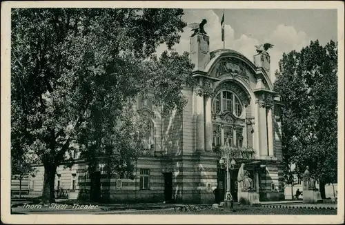 Thorn Toruń Stadttheater Werbung Tabakwaren Mentz Breite Straße 1942