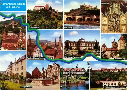 Gamburg, Creglingen, Tauberbischofsheim, Rothenburg, Mergentheim, Weikersheim