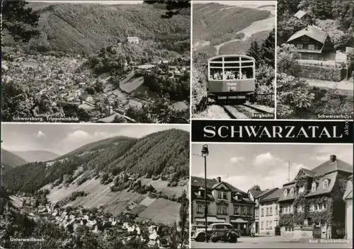 Schwarzburg Trippstein Bergbahn Schweizhaus Unterweißbach Bad Blankenburg 1975