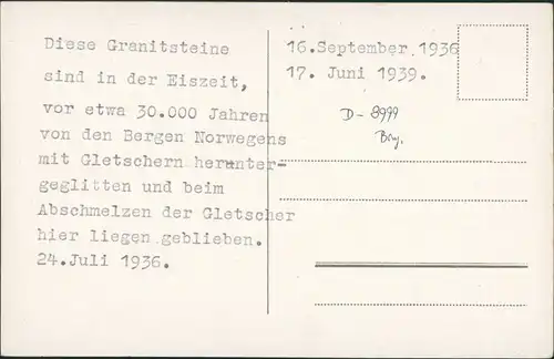 Ansichtskarte Rauen-Spreenhagen Großer Markgrafenstein 1936