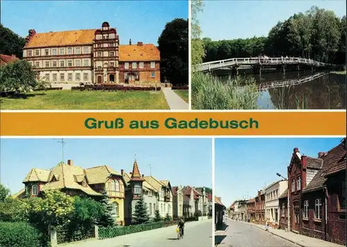 Gadebusch Schloss, Seebrücke, Karl-Marx-Straße, Ernst-Thälmann-Straße 1989