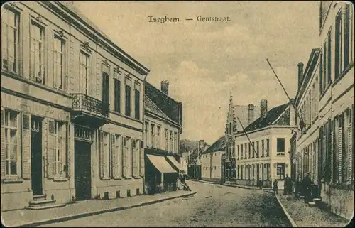 Postkaart Izegem (Iseghem) Yzegem Gentstraat 1912