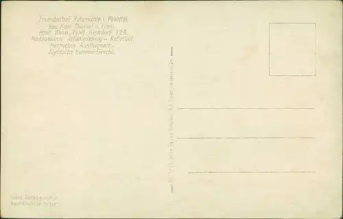 Ansichtskarte Oberpöbel-Dippoldiswalde Partie am Gasthaus Putzmühle 1929