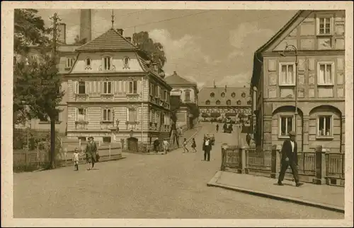 Postcard Warnsdorf Varnsdorf Straße, Umgebindehaus 1924