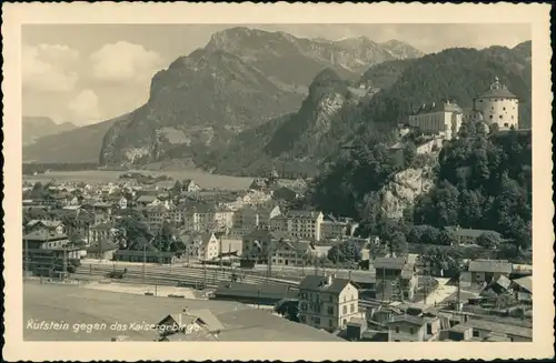 Ansichtskarte Kufstein Stadt, Bahnhof 1932