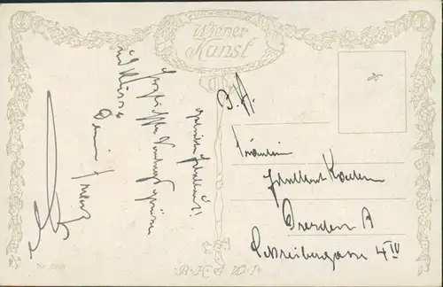Ansichtskarte  Friedensengel, Geld Vieh- wohl genährt 1918