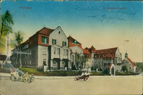 Ansichtskarte Freiberg (Sachsen) Hospital 1923