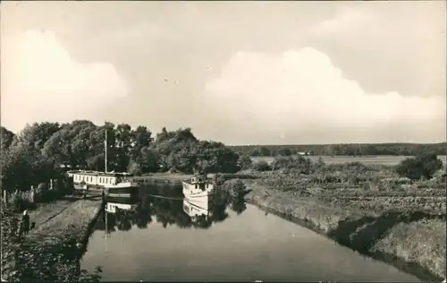 Ansichtskarte Himmelpfort-Fürstenberg/Havel Schiffe in der Schleuse 1971