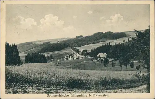 Ansichtskarte Frauenstein (Erzgebirge) Jllingmühle 1928
