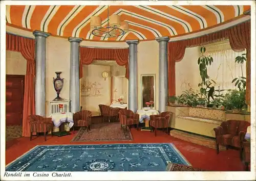 Ansichtskarte Magdeburg Haus Hohenzollern Rondell Casino 1942