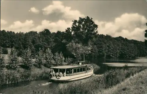 Ansichtskarte Flecken Zechlin Schiff - Kanal 1962