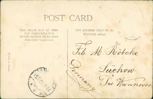 Postcard Cheddar (Somerset) Partie im Dorf 1905