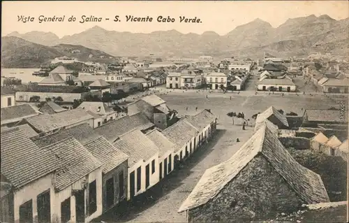 Postcard São Vicente (Kap Verde) Straße, Platz - Stadt 1909 