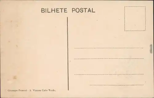 Postcard São Vicente (Kap Verde) Straße, Platz - Stadt 1909 