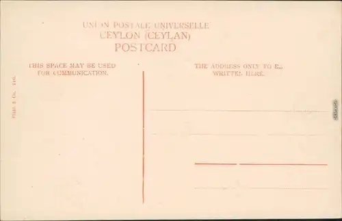 Postcard Colombo Straßenpartie - Jetty 1912 