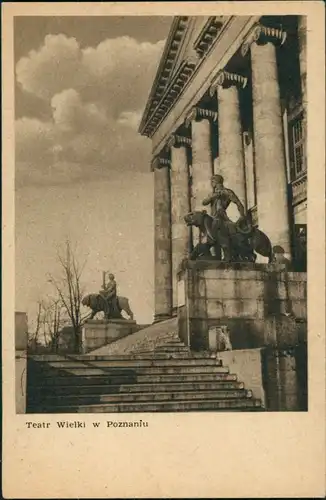 Postcard Poznan - Posen Teatr Wielki/Posener Oper 1948