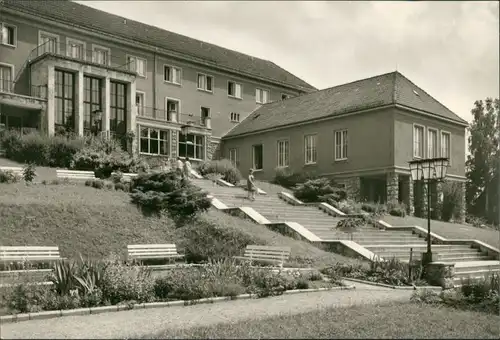 Ansichtskarte Bad Berka Klinisches Sanatorium, Eingangstreppe 1977