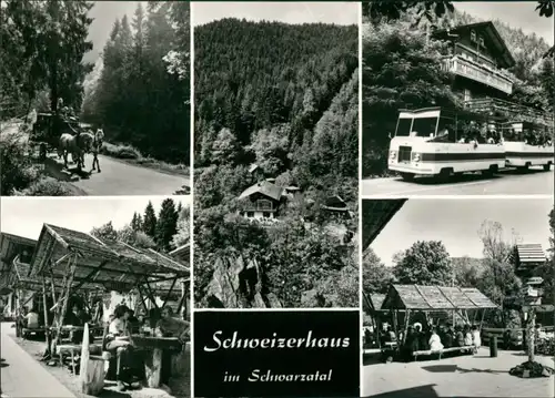 Schwarzburg Schweizerhaus-Schwarzatal, Buss, Kutsche, Rastpunkt 1979