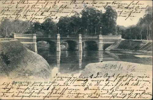 Postcard Montevideo Puento del Predo 1906 