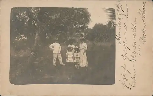 Postcard Mombasa Familie - Privatfoto 1901 