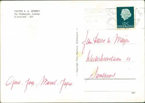 Lattrop-Dinkelland PIETER A. A. VERMEY  Camping "De Bergvennen" 1967