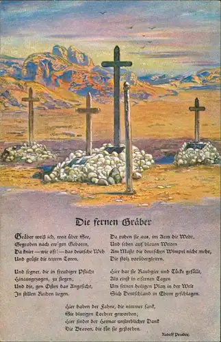 Deutsche Soldatengräber Südwestafrika, Weltkrieg, Kolonialkriegerdank 1914