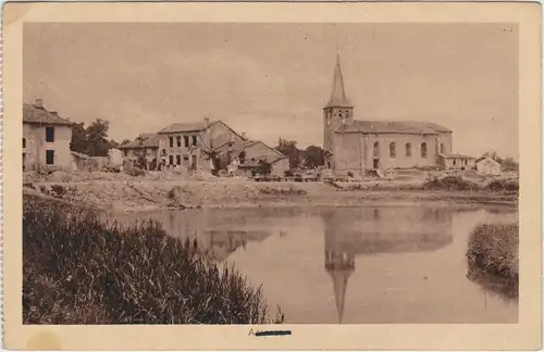 CPA Azannes-et-Soumazannes WK1 zerstörter Ort 1917