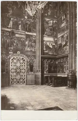 Prag Praha Fresken in der St. Wenzels-Kapelle, St.Veitsdom 1930 Privatfoto