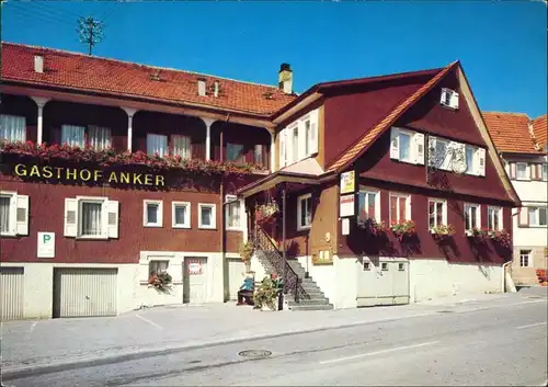 Ansichtskarte Simmersfeld (Schwarzwald) Gasthof und Pension zum Anker 1981