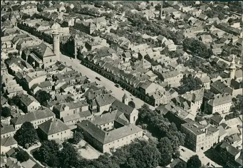 Taus Domažlice Pohled z letadla/Luftbild, Blick aus dem Flugzeug 1965