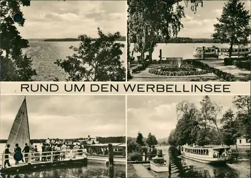 Ansichtskarte Schorfheide Rund um den Werbellinsee, Fahrgastschiffe 1975