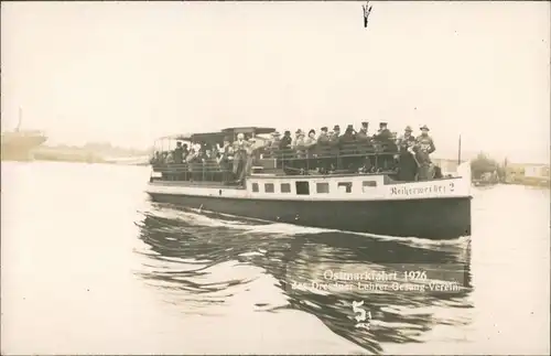 Ostmarkfahrt - Schiff Reiherwerder II Dresden Lehrer 1926 Privatfoto
