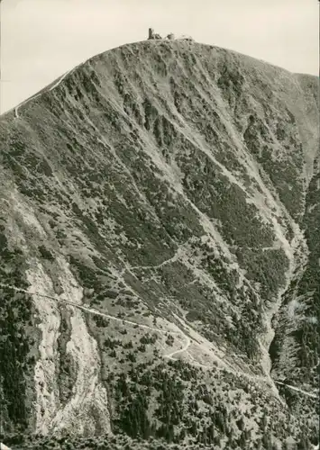 Postcard Krummhübel Karpacz Schneekoppe/Sněžka/Śnieżka 1961