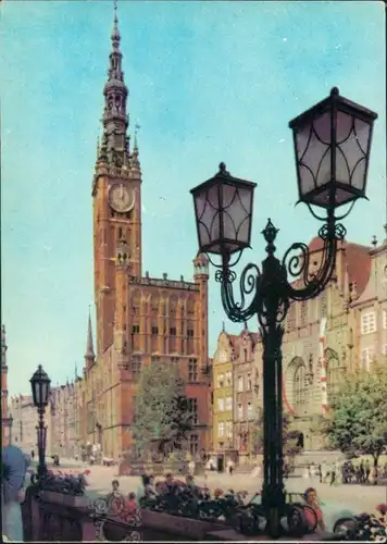 Postcard Danzig Gdańsk/Gduńsk Gotycki Ratusz Główny 1971