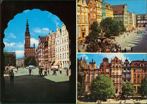 Postcard Danzig Gdańsk/Gduńsk Długi Targ 1980
