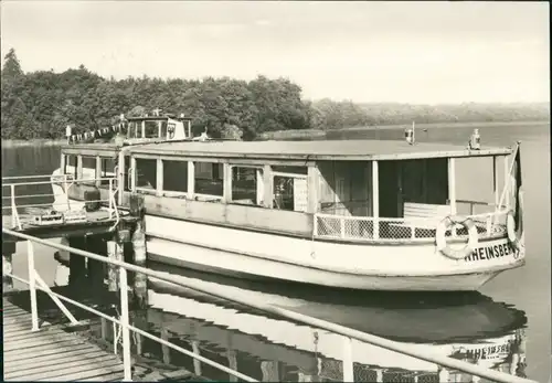 Ansichtskarte Rheinsberg Schiffsanlegestelle Seestraße 1974