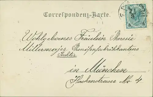 Foto  Atelierfoto: Ornament Frau und Baby 1907 Privatfoto