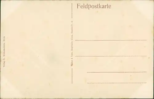 Ansichtskarte  Künstlerkarte Militär von R. Blumenschein 1916