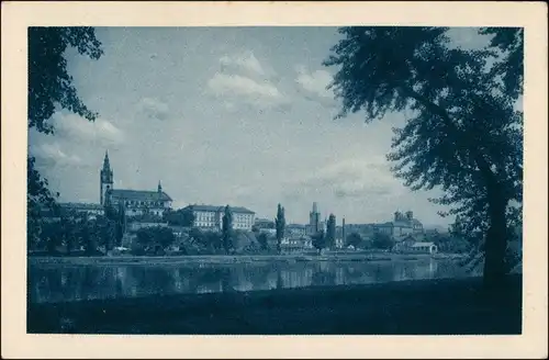 Postcard Leitmeritz Litoměřice Blick auf die Stadt 1927