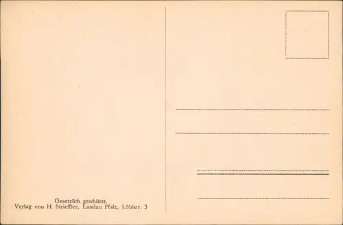 Ansichtskarte  Weinlese in der Rheinpfalz KK Landau Pfalz 1918 