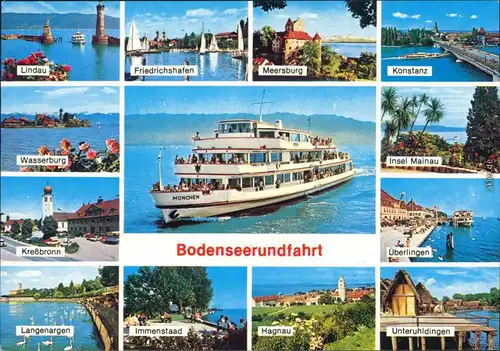 Bodensee: Lindau, Wasserburg, Hagnau, Langenargen, Insel Mainau uvm. 1988