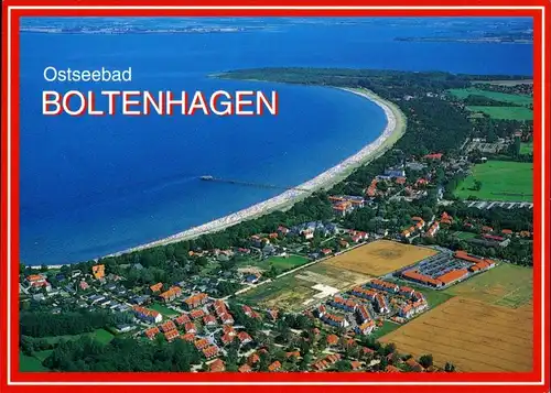 Ansichtskarte Boltenhagen Luftbild Ostseebad 1990