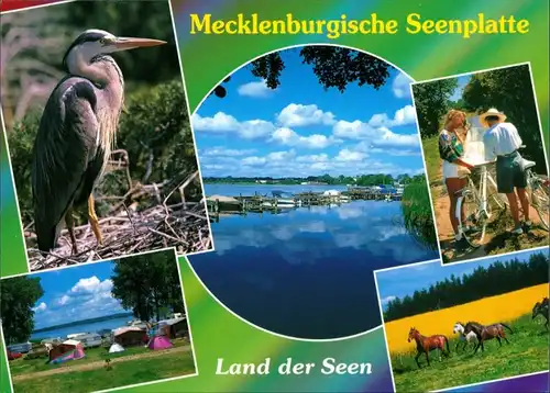 .Mecklenburg-Vorpommern Mecklenburgische Seenplatte, Fahrrad, Zeltplatz 1995