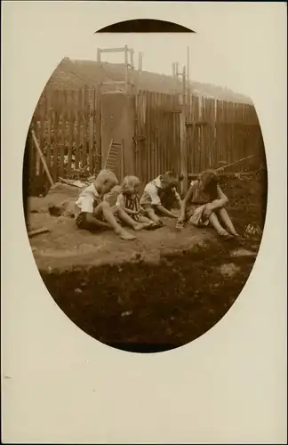 Foto Altendorf bei Kahla Kinder vor Fabrikanlage 1929 Privatfoto